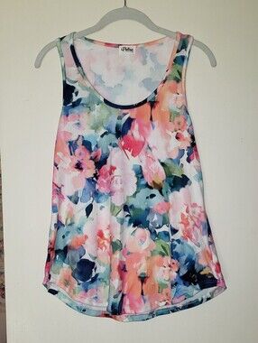NWOT Watercolor Floral Tank
